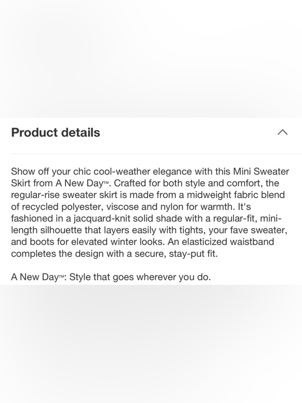 NWT A-Line Skirt - Picture 5 of 5